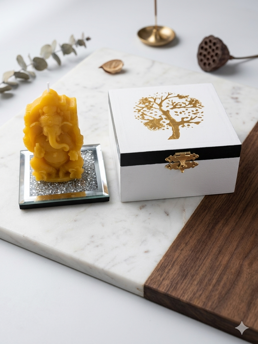 [PRE-ORDER] Lord Ganesha Blessed Candle Set - The Light of Success
